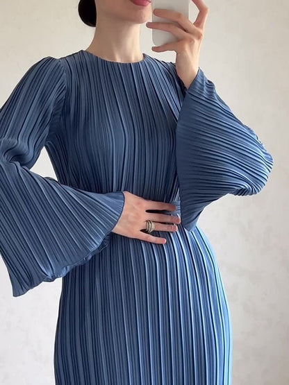 Éléney | Robe en tricot pour invités de mariage pour femmes | Maxi