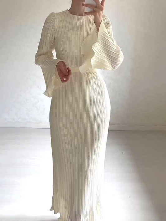 Éléney | Robe en tricot pour invités de mariage pour femmes | Maxi