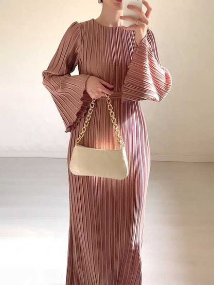 Éléney | Robe en tricot pour invités de mariage pour femmes | Maxi